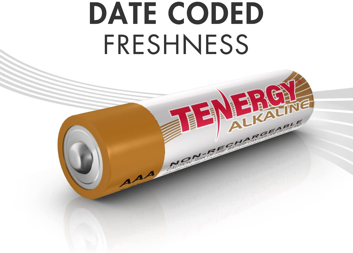Tenergy 1.5V AAA Alkaline Battery, High Performance AAA Non-Rechargeable Batteries for Clocks, Remotes, Toys & Electronic Devices, Replacement AAA Cell Batteries, 100 Pack