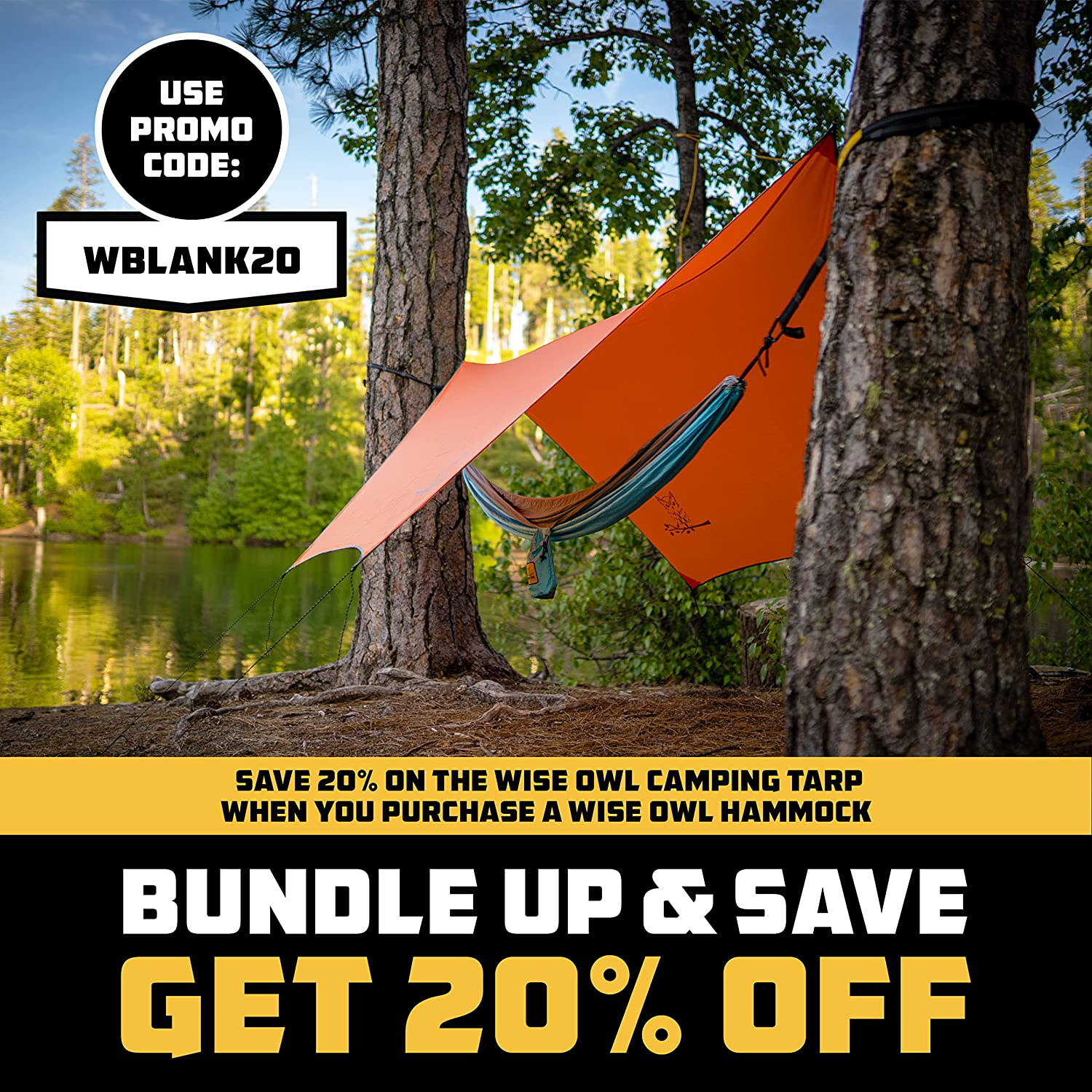 Wise Owl Outfitters Camping Hammocks - Portable Hammock Single or Double Hammock for Outdoor, Indoor W/ Tree Straps - Backpacking, Travel, and Camping Gear