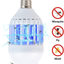 Bug Zapper Light Bulb 2 in 1 Mosquito Killer Lamp LED Electronic Insect & Fly Killer Indoor & Outdoor Insect Zapper insect traps, Fly Zapper Safe & Non-Toxic Silent & Effortless Operation pest control
