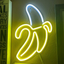 Banana Neon Signs LED Neon Lights Art Wall Decorative Lights Neon Lights for Christmas Room Wall Kids Bedroom Birthday Party Bar Decor 11''X19.7'' (Warm Yellow Banana)