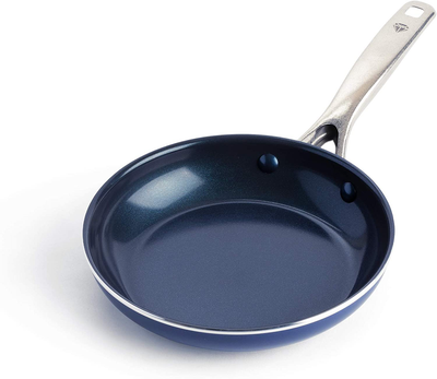 Blue Diamond Cookware Toxin Free Ceramic Nonstick Metal Utensil Open Frypan, Frying Pan, 12"