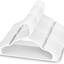 Sharpty Plastic Clothing Notched Hangers Ideal for Everyday Standard Use, (White, 50 Pack)