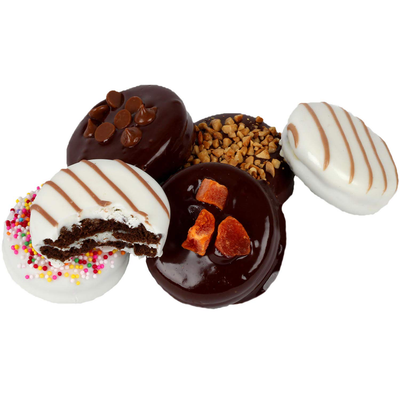 Hazel & Creme Chocolate Cookies Gift Basket - Gourmet Christmas Food Gift - Birthday, Thank You, Corporate, Holiday Gifting