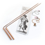 Dowsing Rods Copper - Made in USA - 99% Pure Copper - Water Divining, Energy Healing, Paranormal, Gold, Yes No Questions. Instructions and Bonus Pendulum - 5x13 Inch Non-Toxic