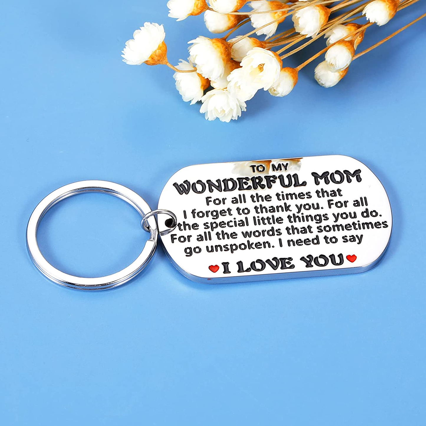 Mom Keychain Gifts from Daughter Son to Mom Mother Mothers' Day Christmas Valentine'S Day Thanksgiving Day Gifts for Stepmom Stepmother Godmother Mother in Law Mother of the Bride Groom