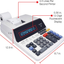 Sharp EL-1197PIII Heavy Duty Color Printing Calculator with Clock and Calendar
