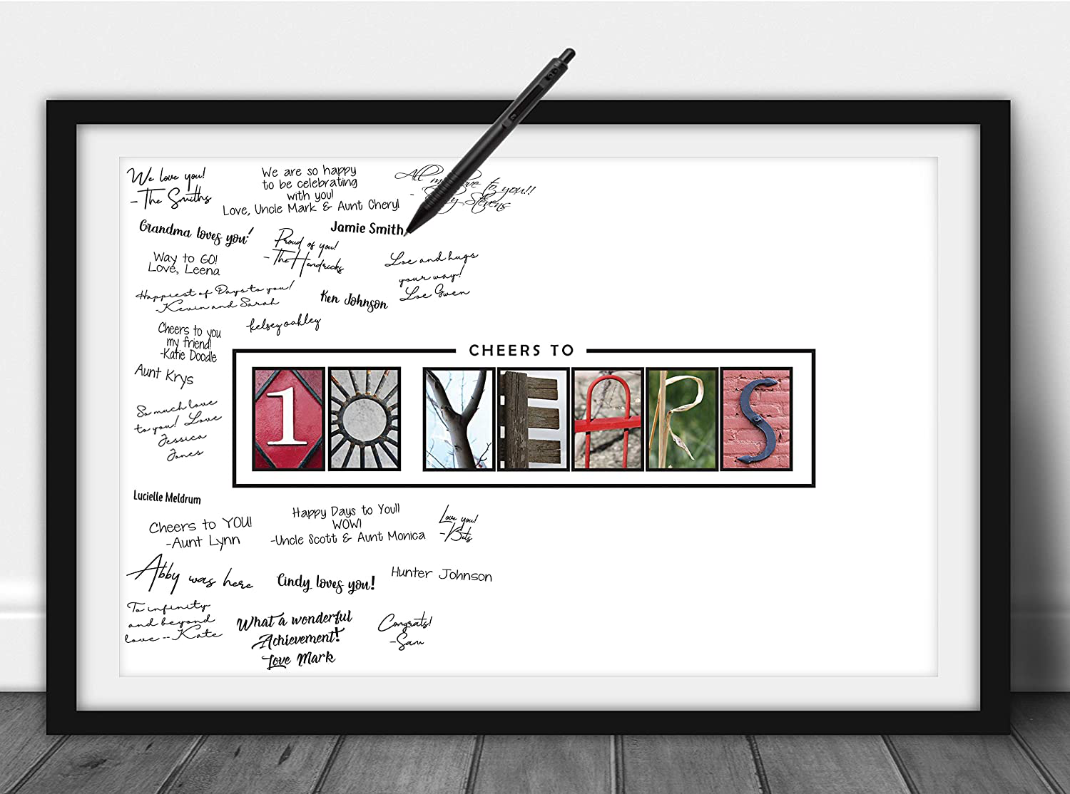 Katie Doodle Farewell Party Decorations - Creative Goodbye Card or Guest Book Alternative - Great Moving Going Away Party Supplies Gift for Coworker Men Women Adults - 11x17 Wall Art Poster [Unframed]