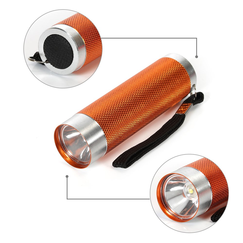 10 Pack - LED Flashlights - 50 Lumens, Multicolors