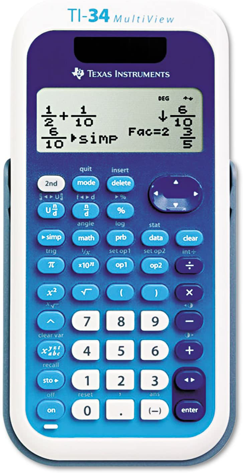 TEXTI34MULTIV - Texas Instruments TI-34 MultiView Scientific Calculator