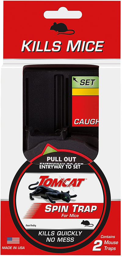 Tomcat Spin Trap for Mice, 2 Traps/Pack (8-Pack)
