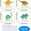 Outus 9 Pieces Dinosaur Wall Art Prints Dinosaurs Poster Wall Decals with Unframed Pictures Dinosaur Birthday Gift for Nursery and Kids Room Decorations
