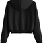 SheIn Women's Lightweight Long Sleeve Zip Up Crop Hoodie Sweatshirt with Pockets