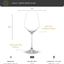 JoyJolt Layla Red Wine Glasses, Set of 4 Italian Wine Glasses, 17 oz Clear Wine Glasses – Made in Europe