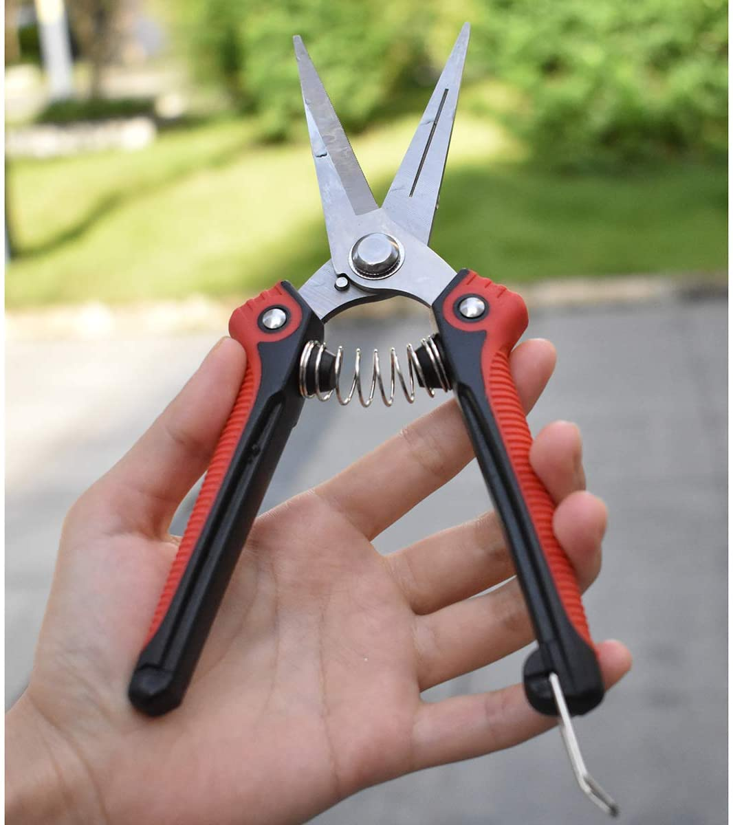 3 Pack Garden Pruning Shears, Stainless Steel Blades Gardening Hand Tools Garden Flower Clipper Pruner Set