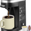 CHULUX Single Serve Coffee Maker Brewer for Single Cup Capsule with 12 Ounce Reservoir,Black