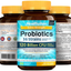 NewRhythm Extra Strength Probiotics 120 Billion CFU 36 Strains, 3-in-1 Digestive & Immune Support with Prebiotics & Enzymes, Targeted Release, Stomach Acid Resistant, No Refrigeration, Non-GMO, Vegan