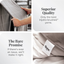 Bare Home Queen Sheet Set - 1800 Ultra-Soft Microfiber Queen Bed Sheets - Double Brushed - Queen Sheets Set - Deep Pocket - Bedding Sheets & Pillowcases (Queen, Heathered Blueberry)