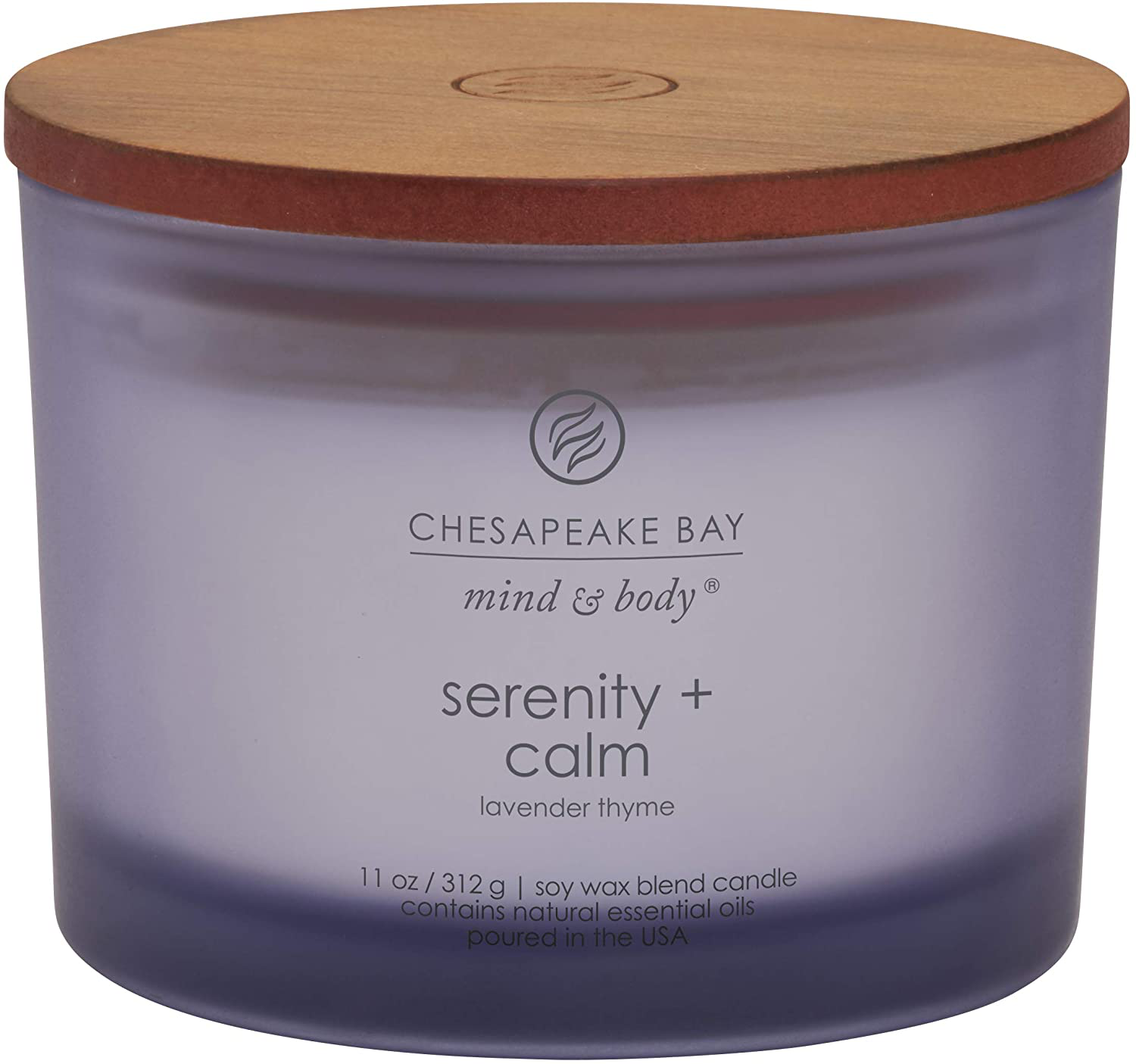 Chesapeake Bay Candle Scented Candle, Serenity + Calm (Lavender Thyme), Coffee Table