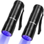 Morpilot Black Light, 2 Pcs UV Handheld Blacklight Flashlights 12 Led 395Nm Mini Light Torch Detector for Pets Urine and Stains