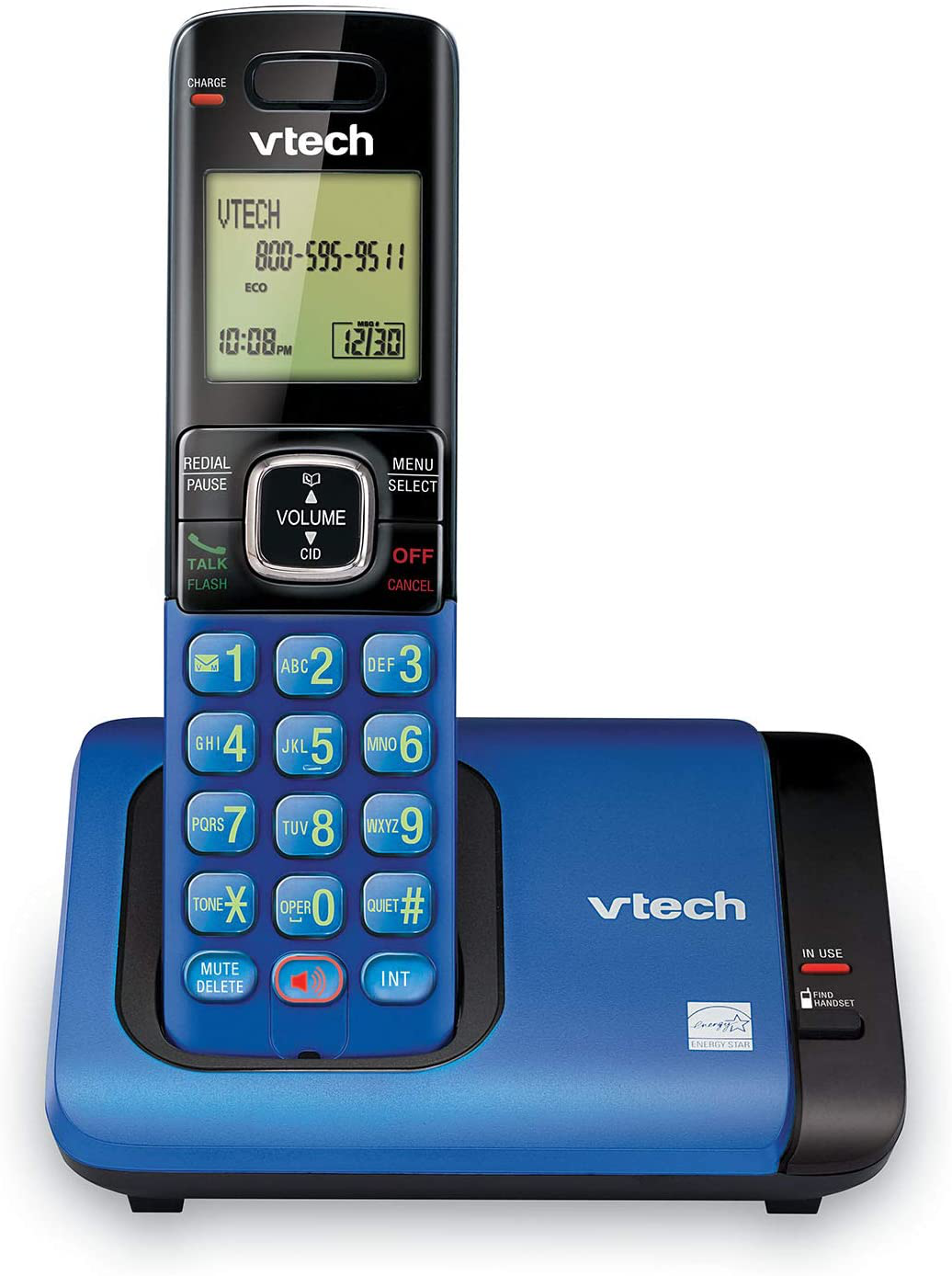 VTech CS6719-15 DECT 6.0 Phone with Caller ID/Call Waiting, 1 Cordless Handset