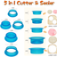 HiYZ Sandwich Cutter and Sealer, Pack of 5 Uncrustables Sandwich Maker for Kids, Bread Sandwich Decruster Pancake Maker DIY Cookie Cutter for Boys and Girls Lunch Lunchbox and Bento Box(Yellow)