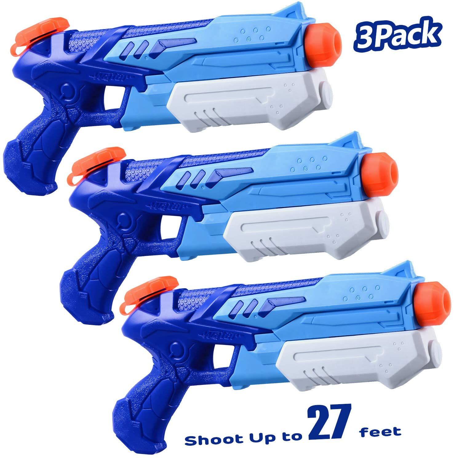 HITOP Water Guns for Kids Super Squirt Guns Water Soaker Blaster 300CC Toys Gifts for Boys Girls Children Summer Swimming Pool Beach Sand Outdoor Water Fighting Play Toys