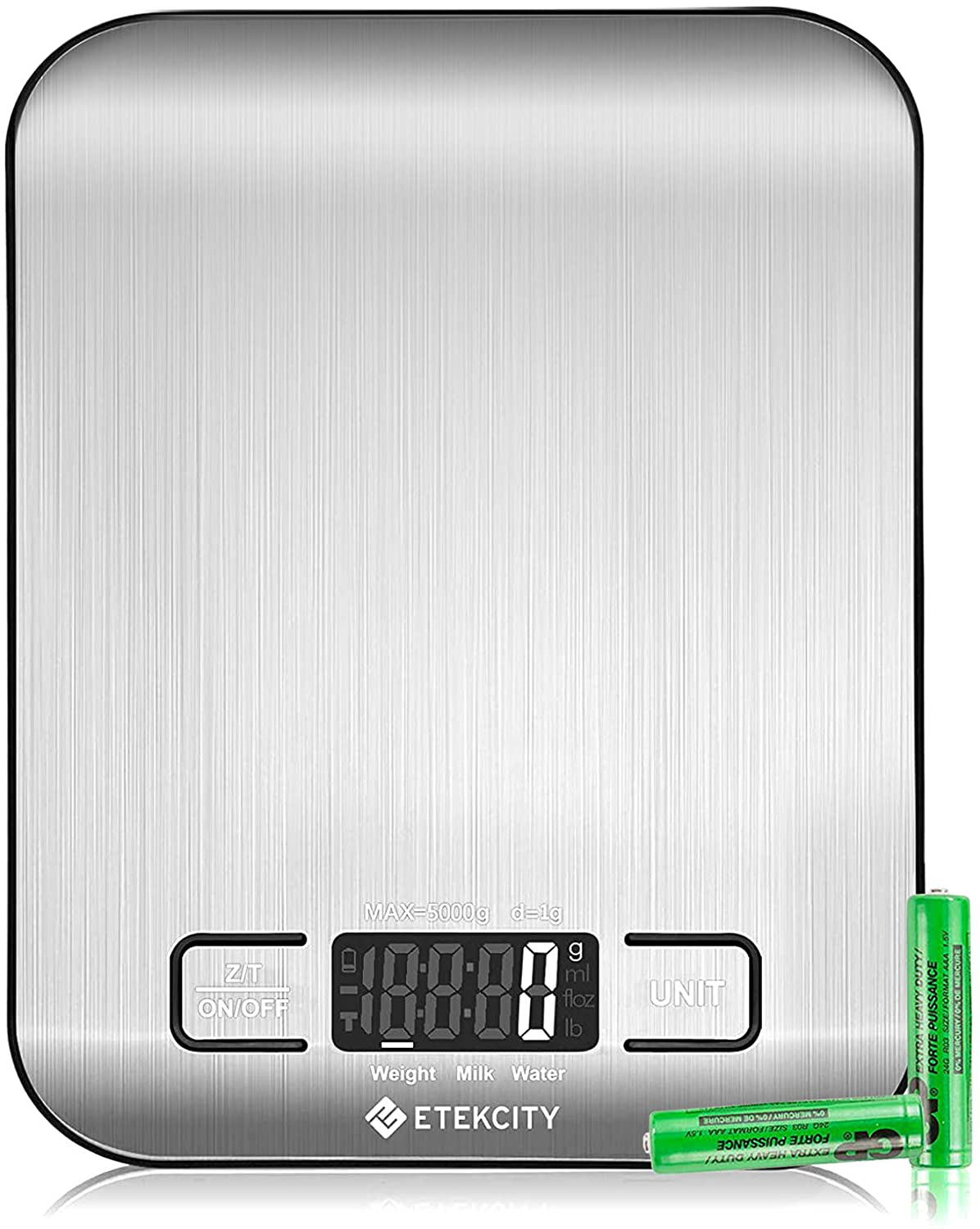Etekcity Food Kitchen Scale, Digital Grams and Ounces for Weight Loss, Baking, Cooking, Keto and Meal Prep, Small, 304 Stainless Steel
