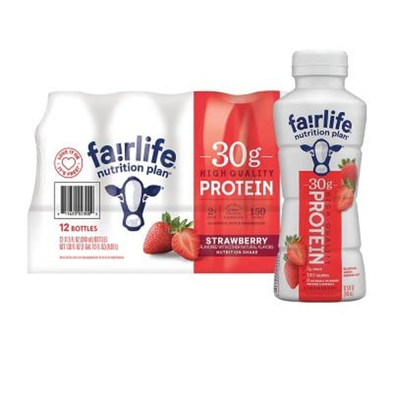Fairlife Nutrition Plan Strawberry, 30G Protein Shake (11.5 Fl. Oz., 12 Pk.) (Pack of 1)