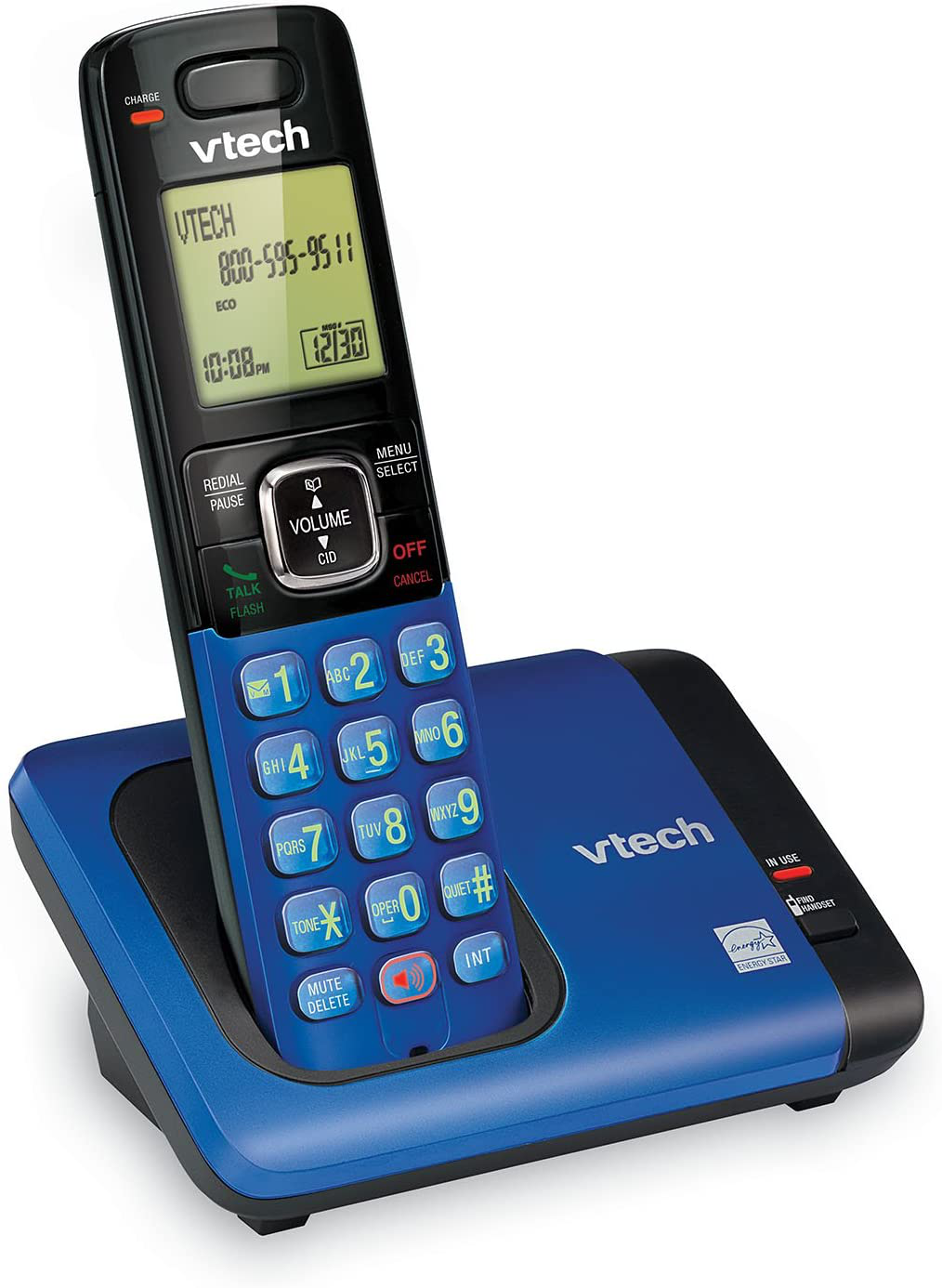 VTech CS6719-15 DECT 6.0 Phone with Caller ID/Call Waiting, 1 Cordless Handset