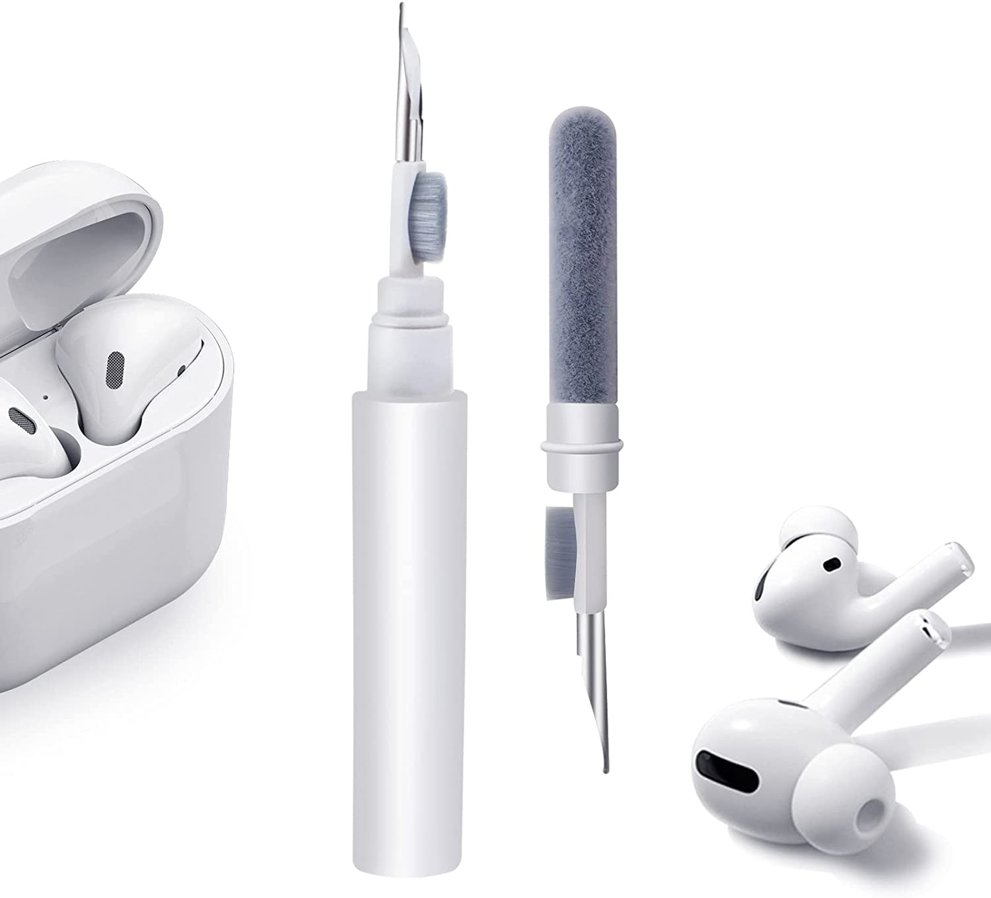 Bluetooth Earbuds Cleaning Pen, Multifunction Airpod Cleaner Kit for Wireless Earphones Bluetooth Headphones Charging Box Accessories, Computer, Camera and Mobile Phone.