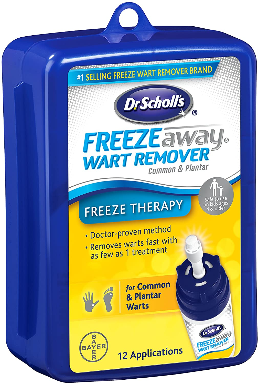 Dr. Scholl’S Freezeaway Wart Remover, 12 Applications / Doctor-Proven Treatment to Rapidy Freeze and Remove Common and Plantar Warts
