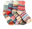 JOYCA & Co. 3-5 Pairs Womens Multicolor Fashion Warm Wool Cotton Thick Winter Crew Socks