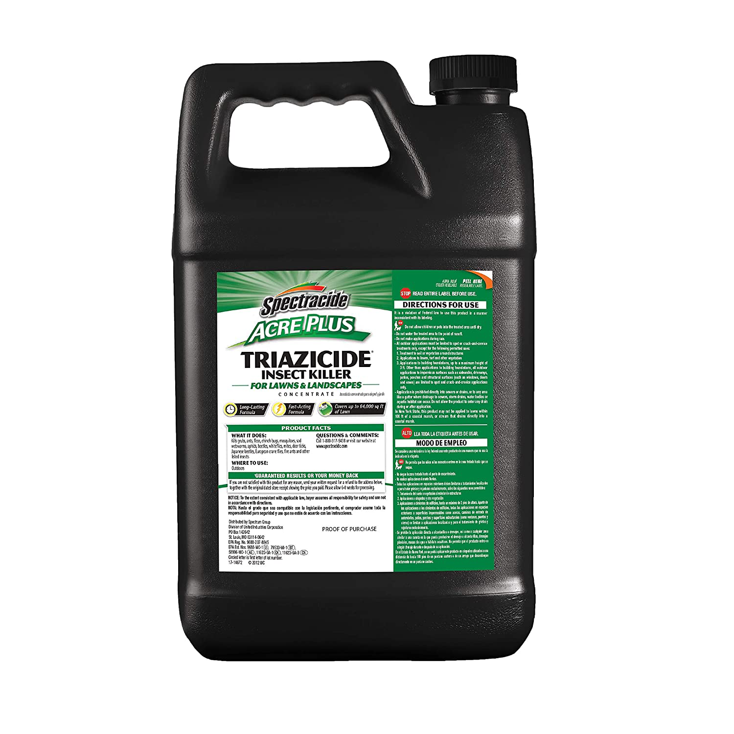 Spectracide 1-Gallon Acer Plus Triazicide Insect Killer for Lawns and Landscapes Concentrate, Brown/A (96203)