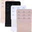 Bra Extender 3 Hooks 3 Rows Elastic Bra Band Hook Strap Extensions for Women, Pack of 4