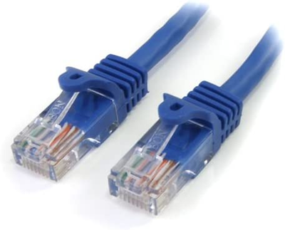 Startech.Com 3 Ft. (0.9 M) Cat5E Ethernet Cable - Power over Ethernet - Snagless - Blue - Ethernet Network Cable (RJ45PATCH3)