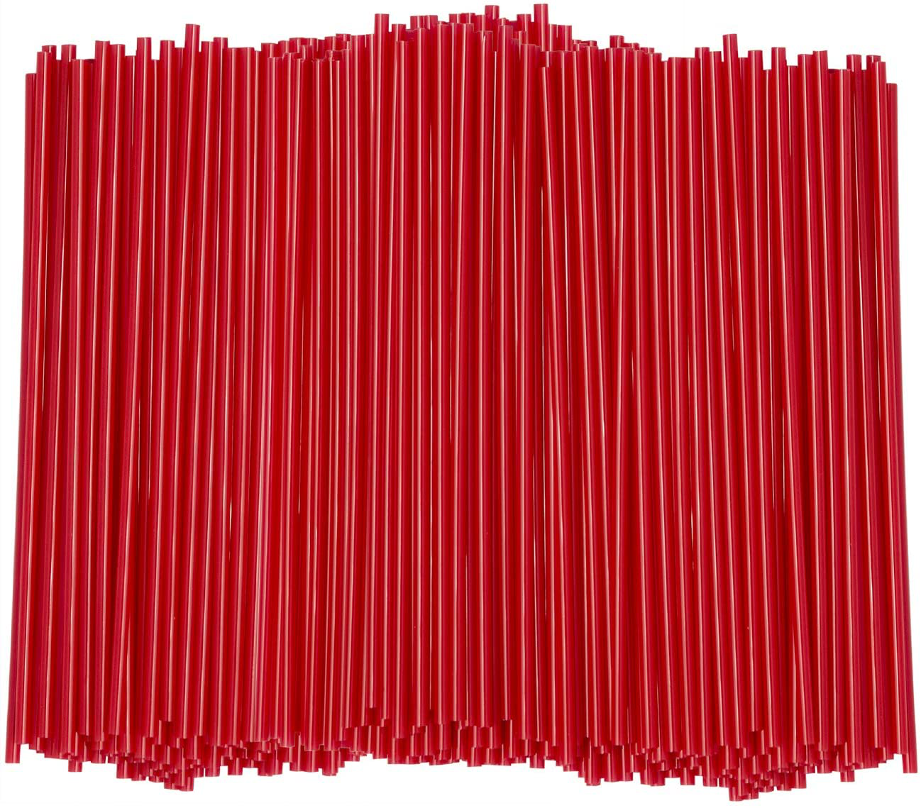 Comfy Package Red 5 Inch Plastic Sip Stirrers - 1000 Pack