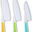 Tovla Jr. Knives for Kids 3-Piece Nylon Kitchen Baking Knife Set: Children's Cooking Knives in 3 Sizes & Colors/Firm Grip, Serrated Edges, BPA-Free Kids' Knives (colors vary for each size knife)