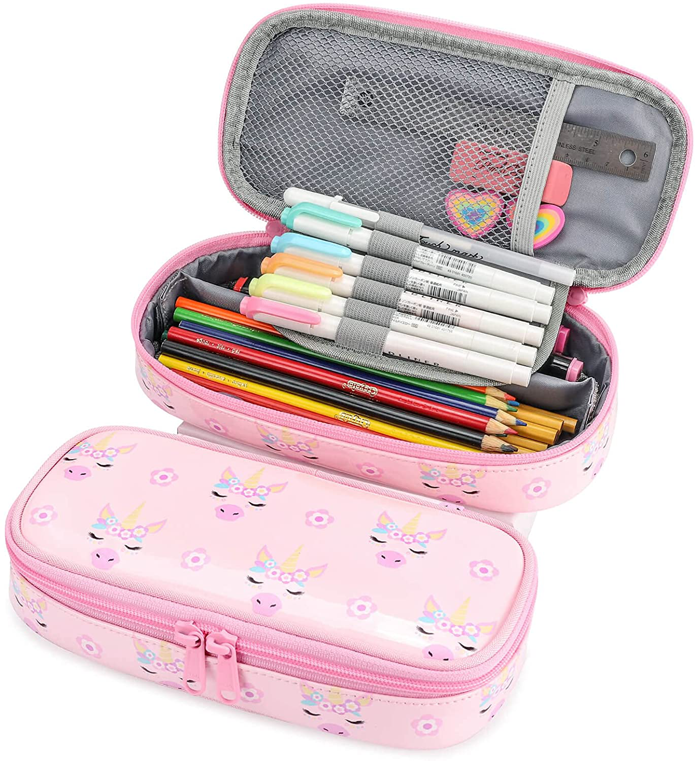 Pencil Case for Kids Glitter Little Girls Pen Pouch