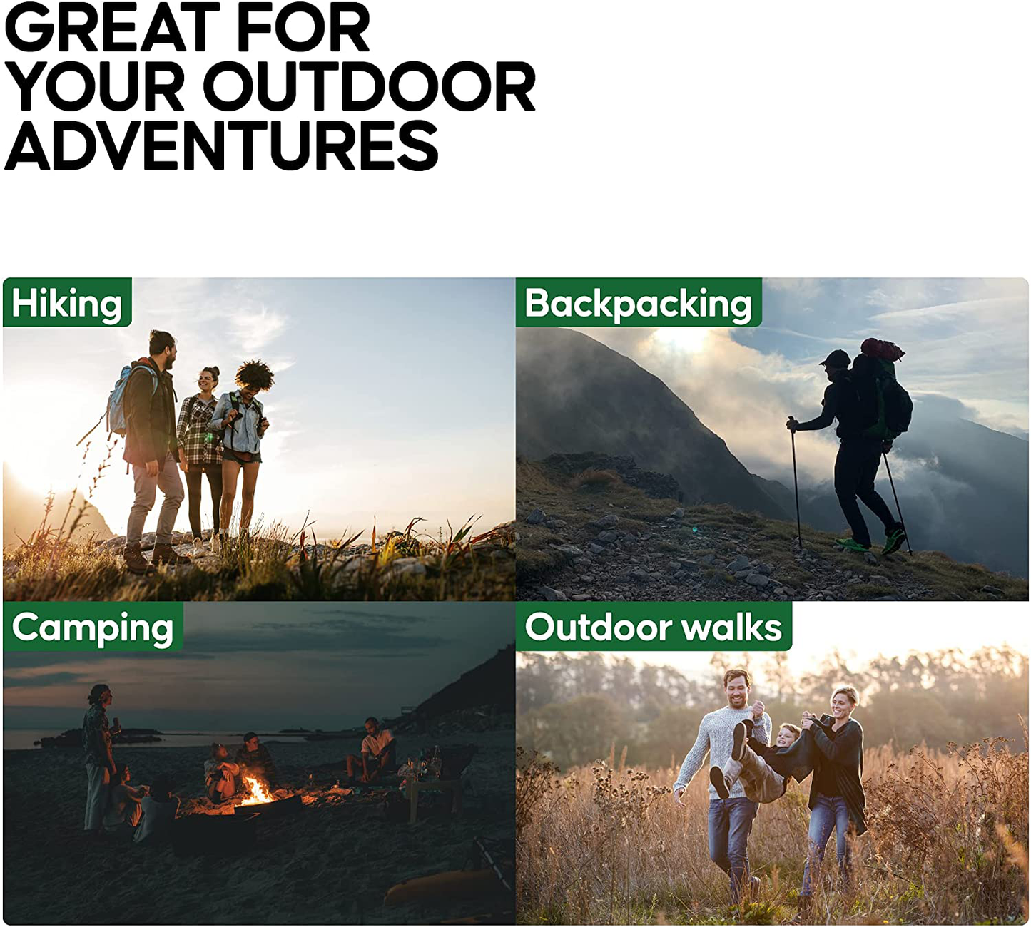 Merino Wool Cushioned Hiking Socks 1-Pack for Men, Women & Kids, Made in EU, Walking, Trekking, Work, Outdoor