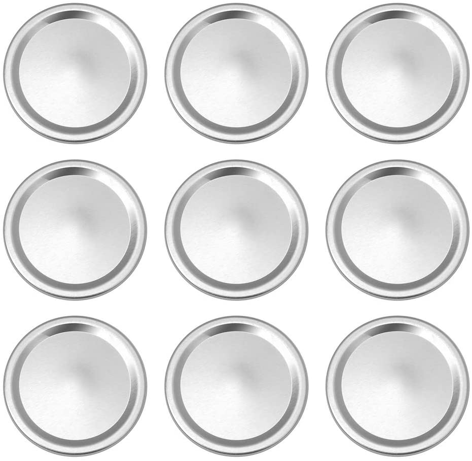 30pcs Canning Jar Lids, 7cm Mason Jars Lids Reusable Mouth Canning Lids for Ball Wide Jar Lids for Canning Food Grade Material Food Storage Can Caps