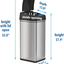 Automatic Trash Can with Odor-Absorbing Filter and Lid Lock, Power by Batteries (not included)
