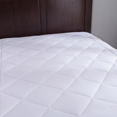 PUREDOWN Coral Fleece Down Alternative Mattress Pad/Topper, White, Full