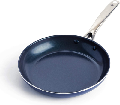 Blue Diamond Cookware Toxin Free Ceramic Nonstick Safe Open Frypan, Frying Pan, 10"