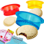 HiYZ Sandwich Cutter and Sealer, Pack of 5 Uncrustables Sandwich Maker for Kids, Bread Sandwich Decruster Pancake Maker DIY Cookie Cutter for Boys and Girls Lunch Lunchbox and Bento Box(Yellow)