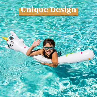 58" Inflatable Unicorn Noodle Pool Float – Swimming Noodle Float, Funny Inflatable Pool Toys for Kids, Unicorn Pool Noodle