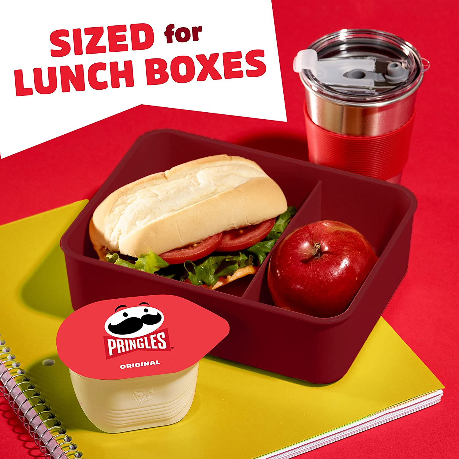 Pringles Potato Crisps Chips, Variety Pack Snack Stacks, Lunch Box Snacks, 0.67 Oz Cup (36 Cups)