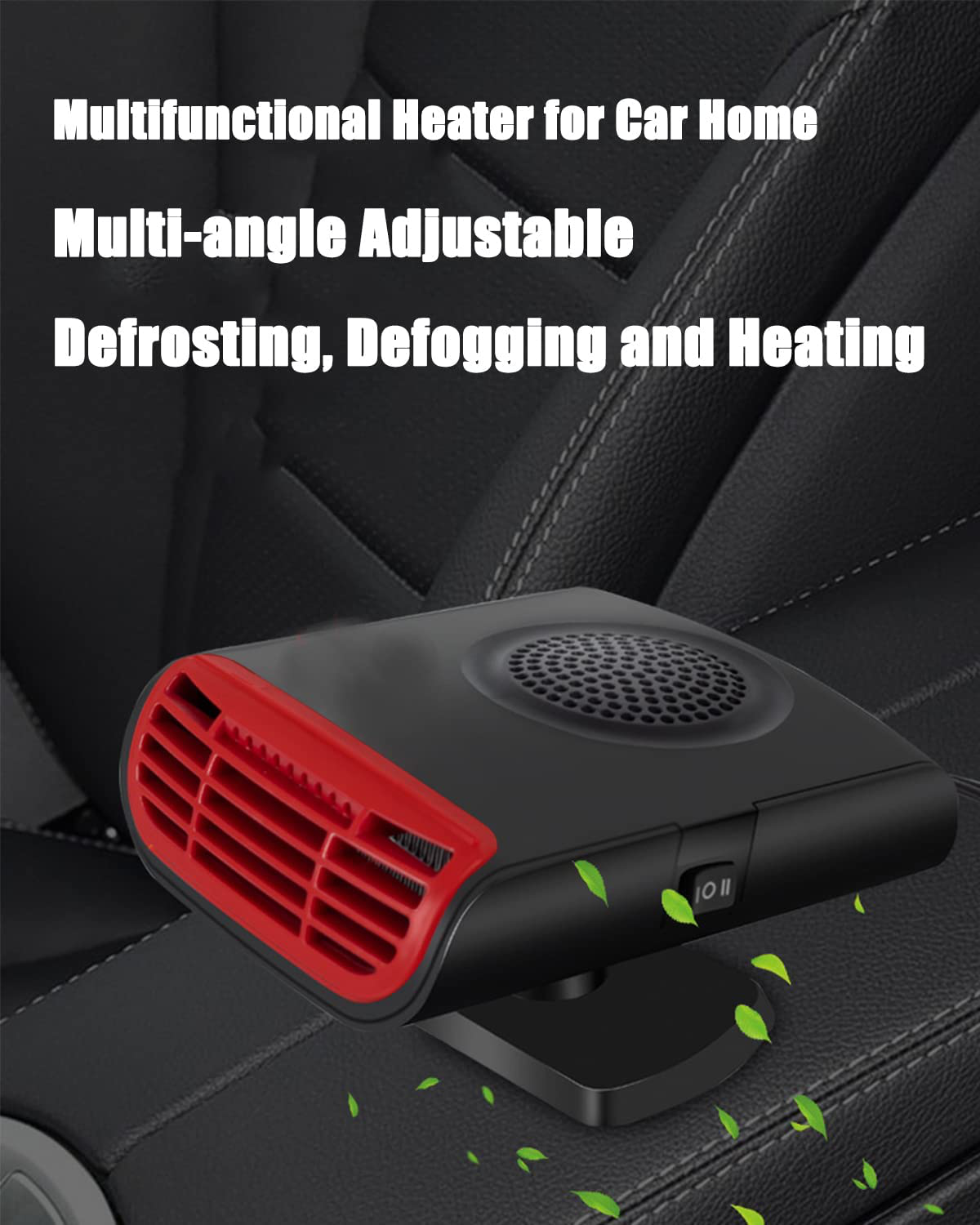 Mutifunctional Car Heater, 12V 150W Fast Heating and Cooling, 360 Degree Rotary, Defrost Car Heating Fan for Vehicle Car Auto Home