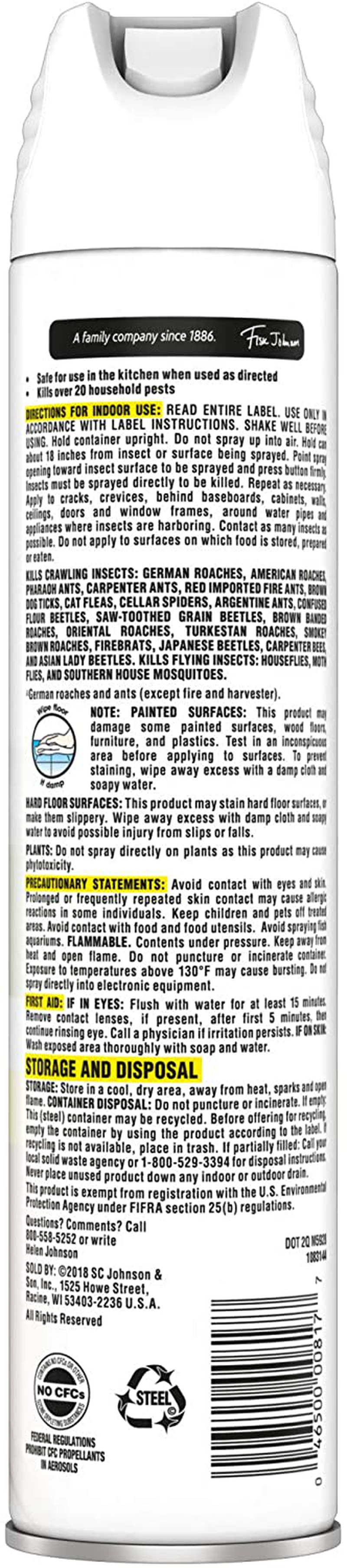 Raid Ant and Roach Killer, Aerosol Spray with Essential Oils (1)