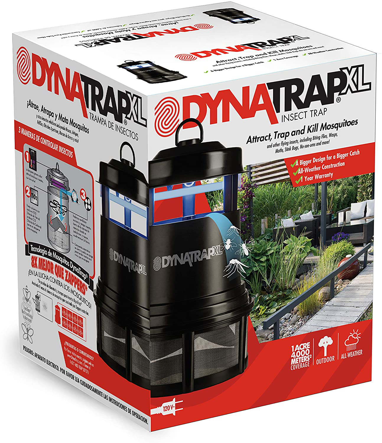 DynaTrap Insect Trap (DT2000XLP), XL, Black
