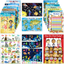 20 Educational Posters for Preschool Learning | Kindergarten Homeschool & Teacher Supplies | Classroom Decor Posters for Elementary, Daycare & Prek | Alphabet Poster, Kids Solar System & More | 11x16